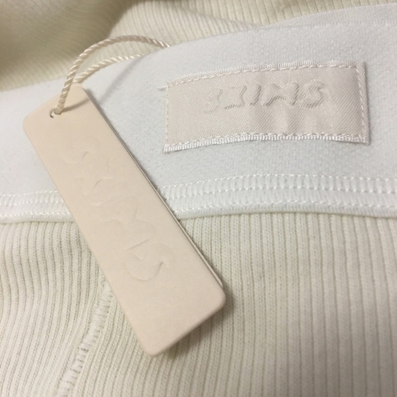 Skims Cotton Rib High Waisted Boyfriend Panty Brief Underwear Bone NIP - Picture 5 of 9